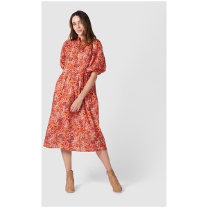 Walnut Melbourne Sale Women's Hotham Dress Aztec Rose Rose / 8 Cotton Midi Dresses Afterpay Available