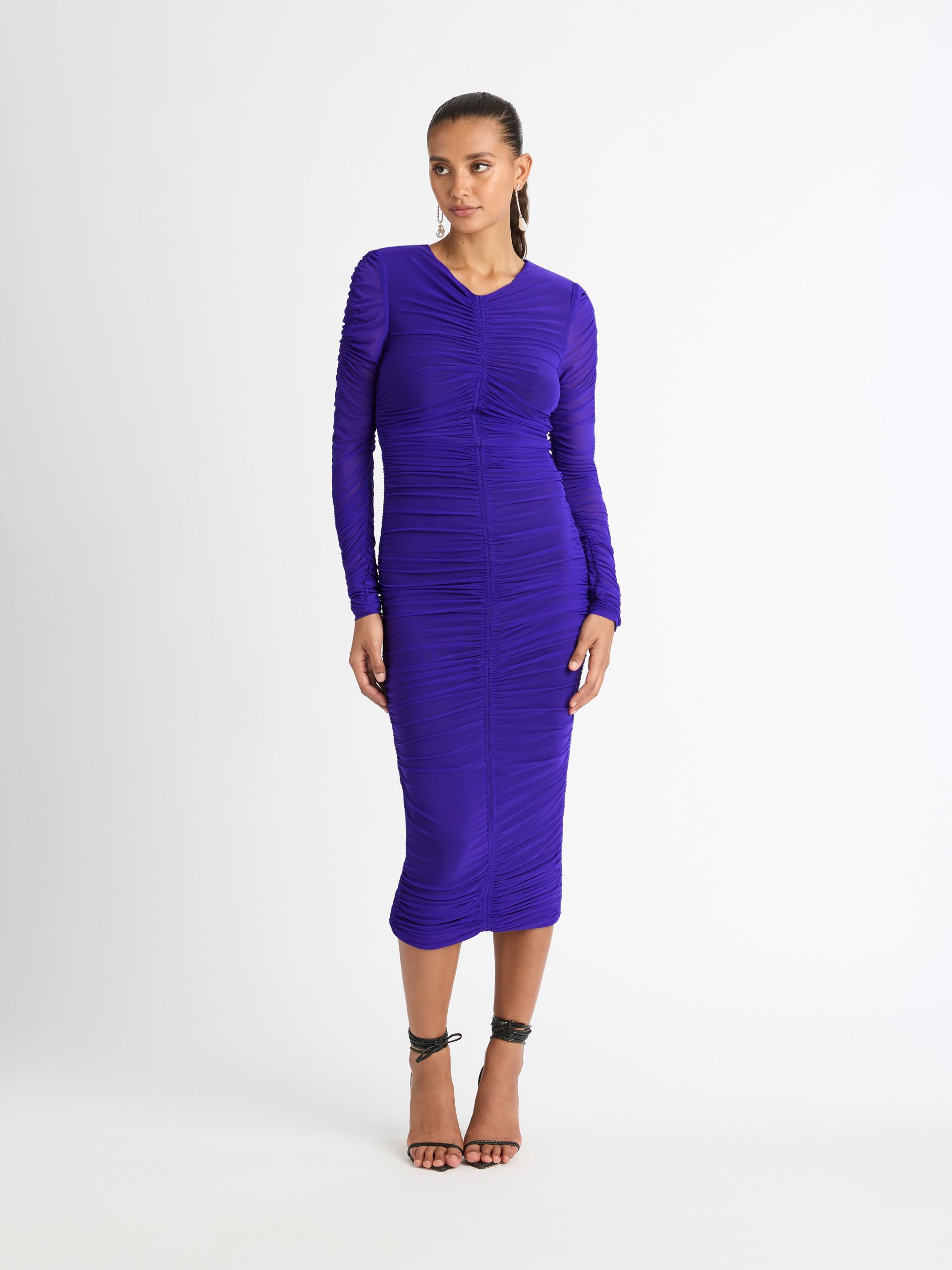 Arabella Mesh Dress Ultra Violet SHEIKE