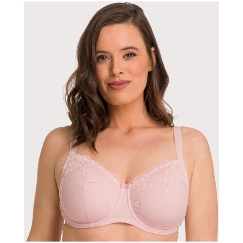 Ava & Audrey Jacqueline Full Cup Underwired Bra - Blush 14DD CL711103 Plus Size Bra - Afterpay Available