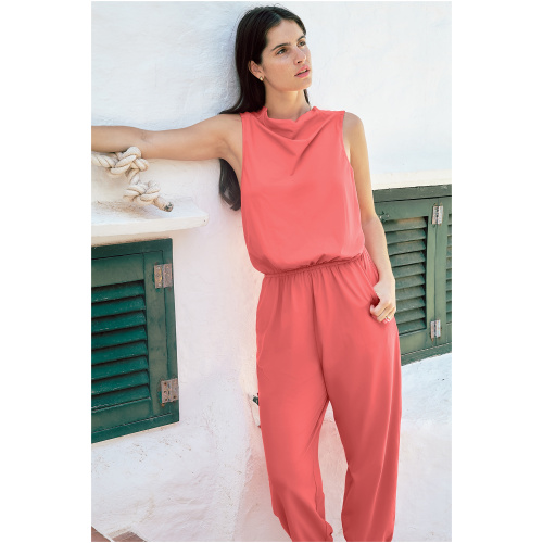 Cupshe Mock Neck Jogger Jumpsuit - Strawberry,S