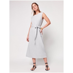 Faherty Sale Women's Dream Cotton Gauze Costa Dress Grey Dawn XS Cotton Midi Dresses Afterpay Available