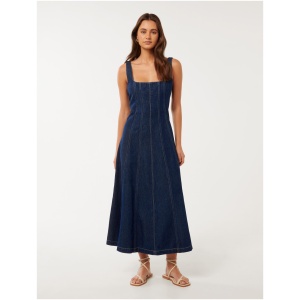 Forever New Women's Amelia Denim Dress in Dark Wash