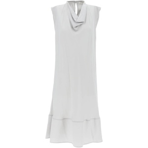 LEMAIRE midi dress with diagonal cut in