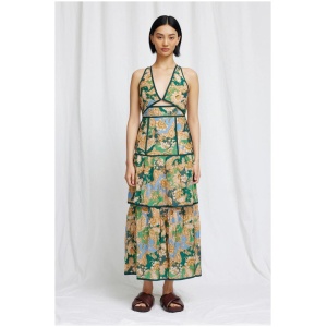 Significant Other Sale Women's FLYNN MIDI DRESS Multi / AU/UK 8 Linen Designer Midi Dresses Afterpay Available