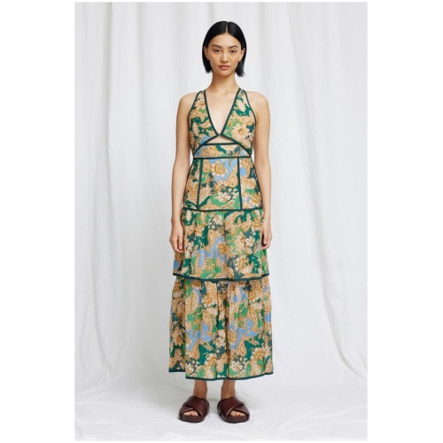 Significant Other Sale Women's FLYNN MIDI DRESS Multi / AU/UK 8 Linen Designer Midi Dresses Afterpay Available