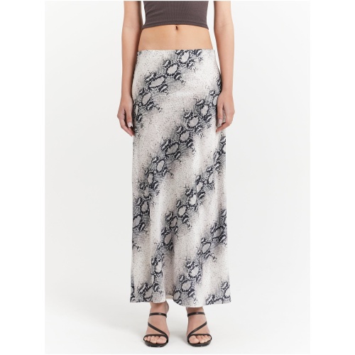 Audrey Midi Skirt in Snake