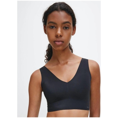 Calvin Klein Invisibles Comfort Lightly Lined V-Neck Bralette - Black QF4708 Bra - Afterpay Available