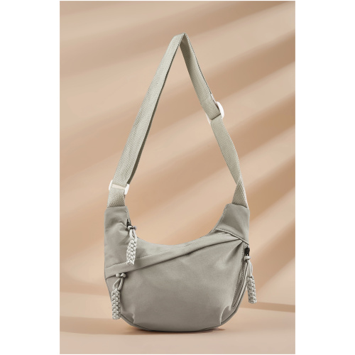 Cupshe Ecru Crossbody Bag - Light Grey,F