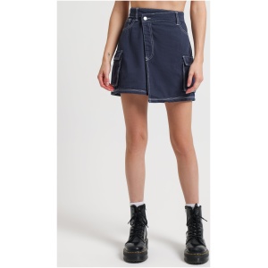 Delphine Wrap Skirt in Indigo