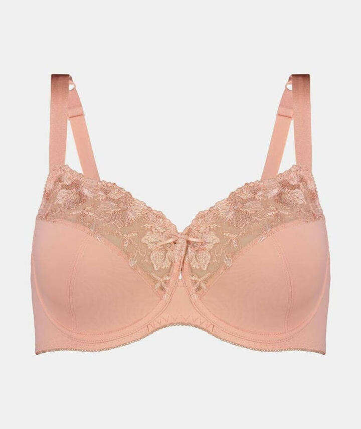 Fayreform Violet Two Tone Underwire Bra - Coral Cloud/Gardenia F75-630Z Plus Size Bra - Afterpay Available