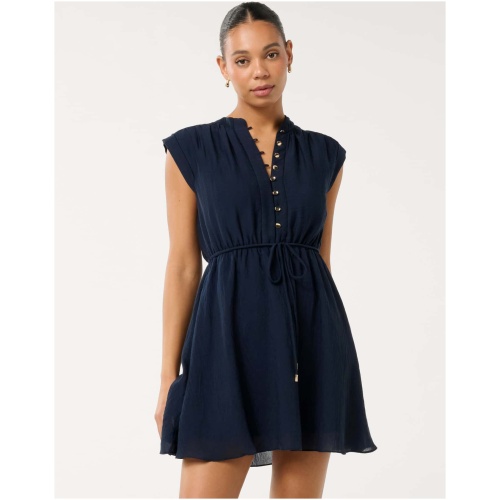 Forever New Women's Lucille Textured Mini Dress in Navy