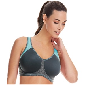 Freya Active Sonic Underwired Moulded Spacer Sports Bra - Carbon 6DD AA4892 Plus Size Bra - Afterpay Available