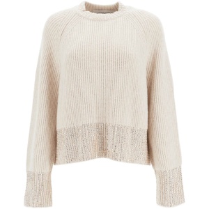 GOLDEN GOOSE boxy sweater with crystals