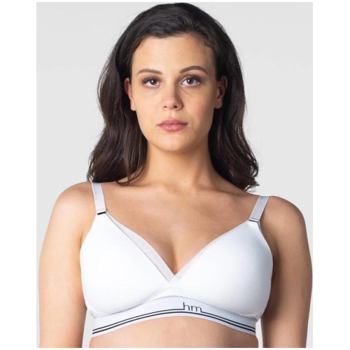 Hotmilk Icon Cotton T-Shirt Wire-free Nursing Bra - White ICTW Bra - Afterpay Available