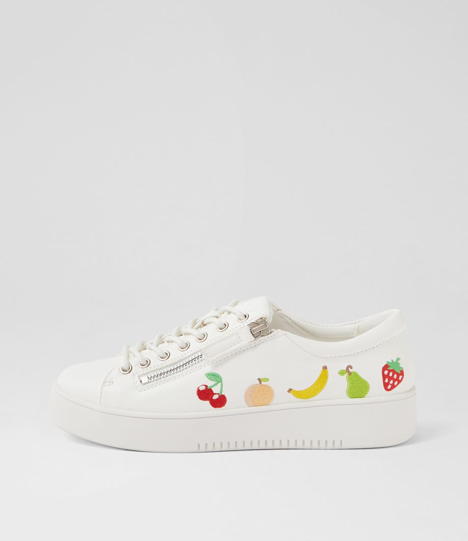 I Love Billy Lavish Il White Fruit Smooth White Fruit Sneakers Womens Shoes Casual Casual Sneakers