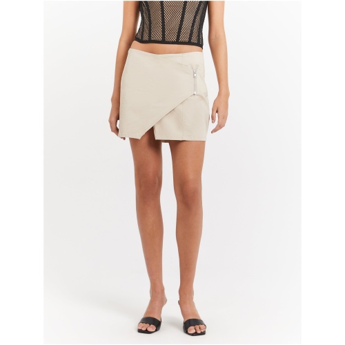 Karter Mini Skirt in Stone