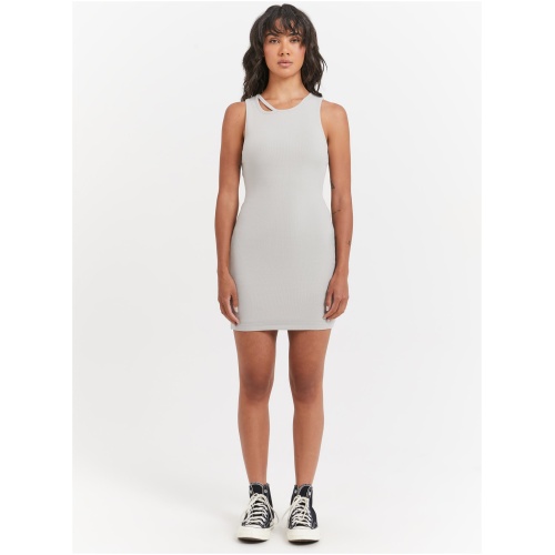 Leah Mini Dress in Silver