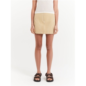 Pia Mini Skirt in Camel