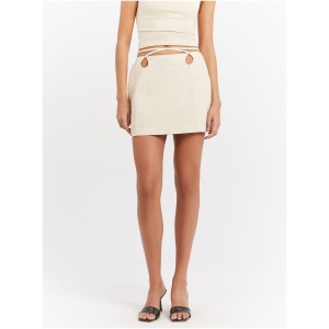 Quinton Mini Skirt in Ivory