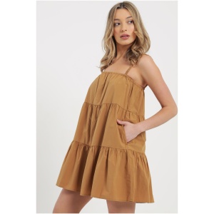 Renna Mini Dress in Fudge