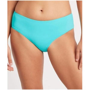 Sea Level Essentials Mid Bikini Brief - Aqua SL4015P Plus Size Swimwear Swimming Costume Bathers - Afterpay Available