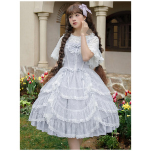 Sweet Lolita Dress Polyester Sleeveless Jumper Lolita Dress