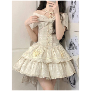 Sweet Lolita Dress Polyester Sleeveless Jumper Skirt Sweet Lolita Dress