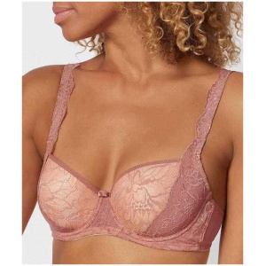 Triumph Amourette Charm Half-Cup Underwired Padded Bra - Rust 10201686 Plus Size Bra - Afterpay Available