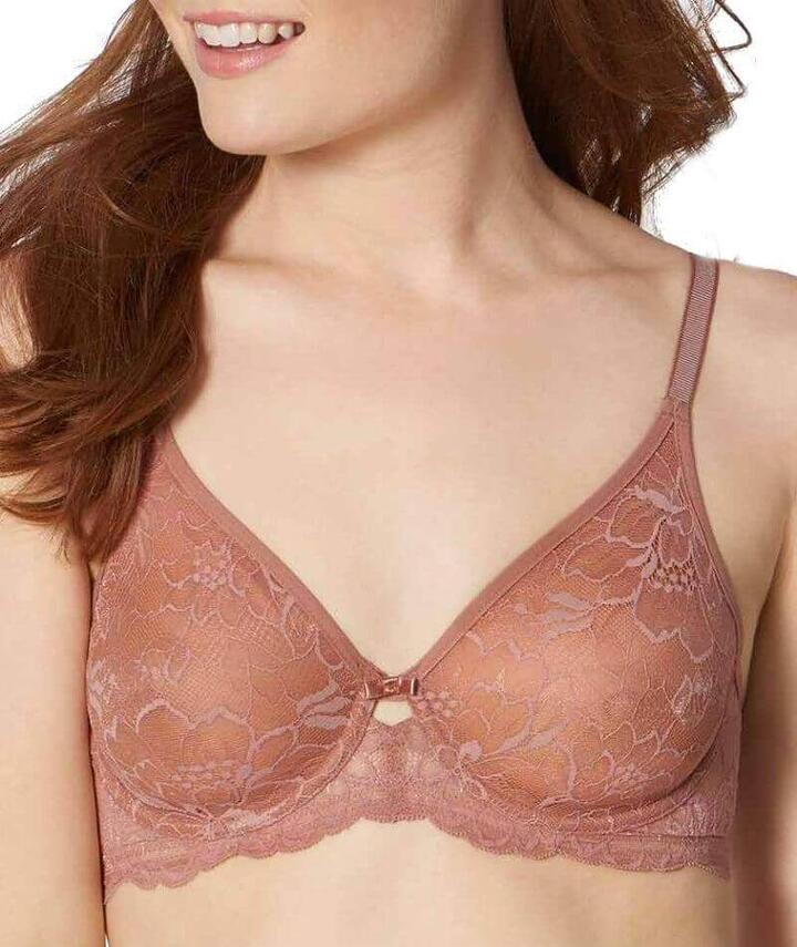 Triumph Amourette Charm Non-Padded Bra - Rust 16F 10199586 Plus Size Bra - Afterpay Available