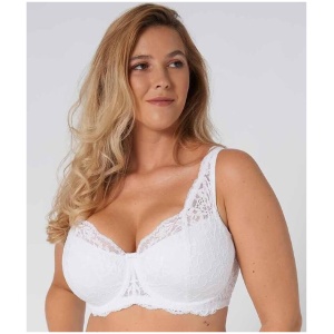 Triumph Amourette Charm Padded Bra - White 10180512 Plus Size Bra - Afterpay Available