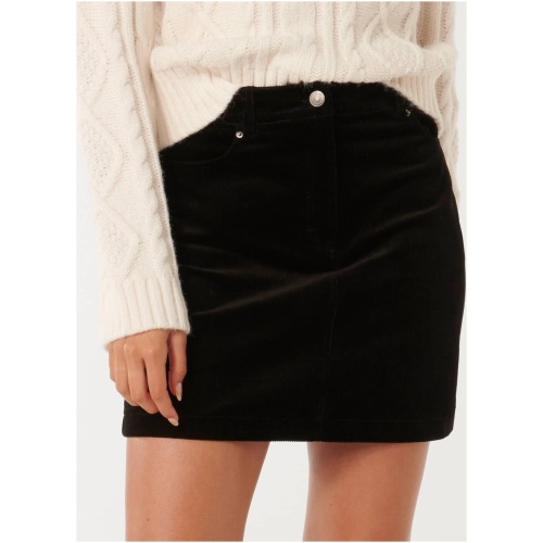 Forever New Women's Darla Cord Mini Skirt in Black