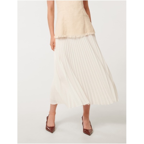 Forever New Women's Hailee Pleated Skirt in Porcelain