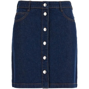 MAISON KITSUNE japanese denim mini skirt