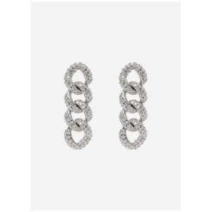 Pave Link Earrings