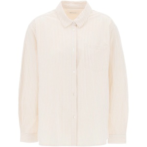 SKALL STUDIO striped oversized shirt