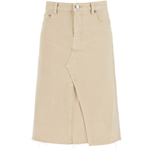 TORY BURCH denim trapeze skirt with