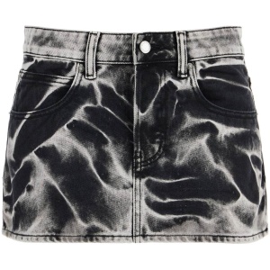 ALEXANDER WANG acid-washed mini skirt