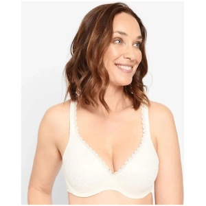 Berlei Barely There Lace Contour Bra - Ivory 18C YYTP Plus Size Bra - Afterpay Available