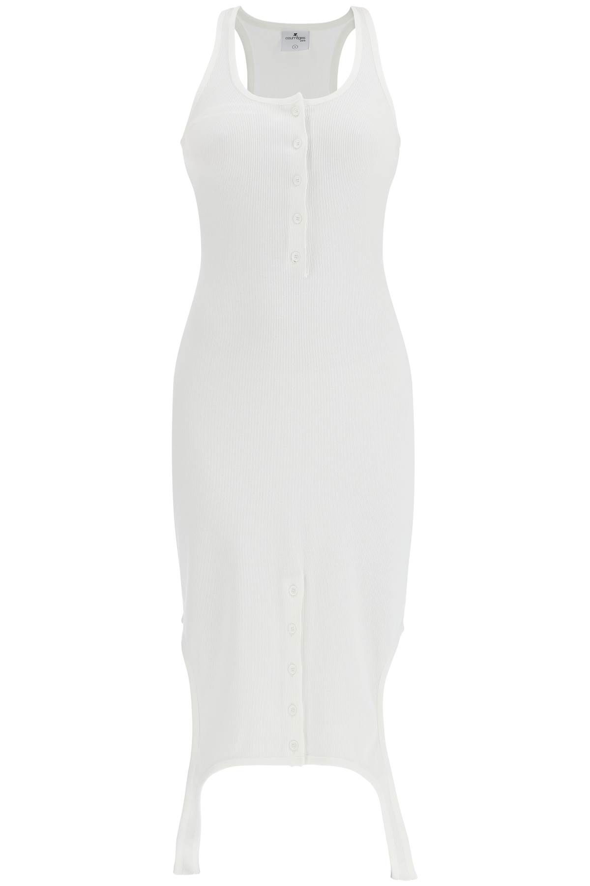 COURREGES pleat dress with midi length