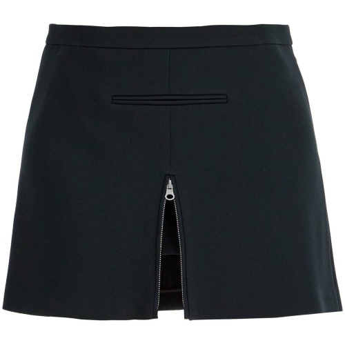 COURREGES twill mini skirt with zipper