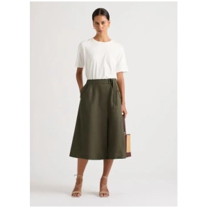 Eiza Linen Wrap Skirt