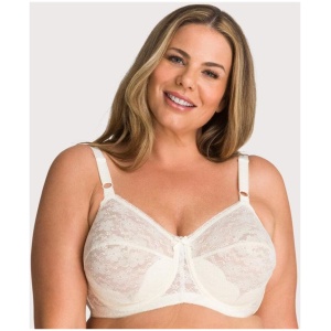 Fayreform Hickory Classic Underwire Bra - Ivory 16B L210 Plus Size Bra - Afterpay Available