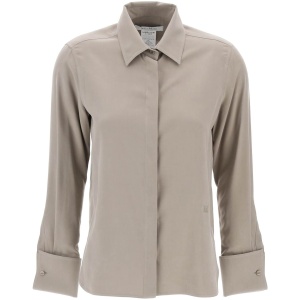 MAX MARA silk canvas candia shirt in