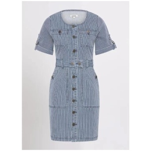 Nightingale Stripe Denim Dress