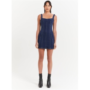 Rachel Mini Dress in Indigo