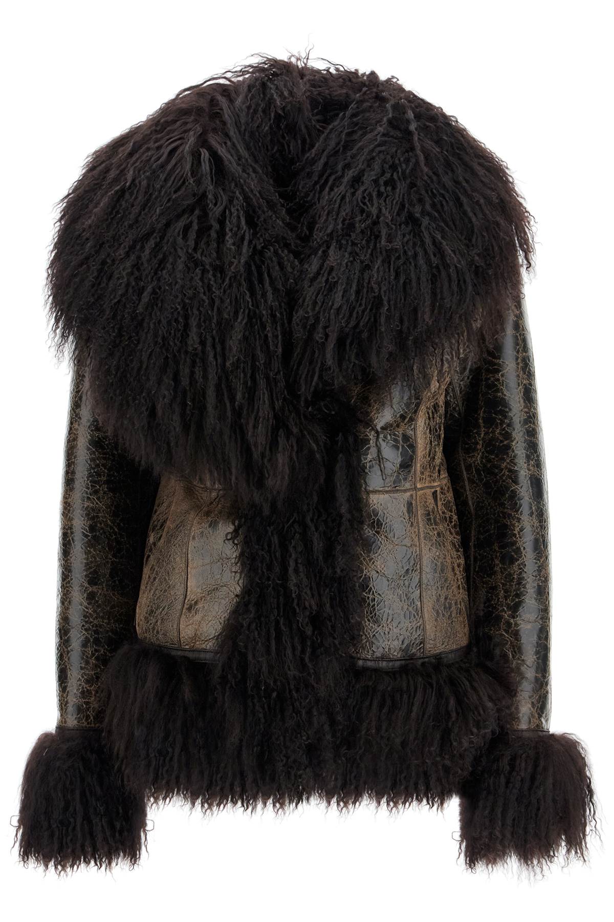 SAKS POTTS shearling bon jacket for