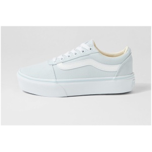 Vans Ward Platform W Vn Lt Blue White Canvas Lt Blue White Sneakers Womens Shoes Casual Casual Sneakers