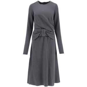 MAISON MARGIELA midi dress with oversized bow detail