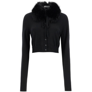 SPORTMAX detachable collar cardigan