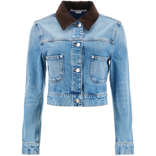 STELLA McCARTNEY cropped denim jacket for women